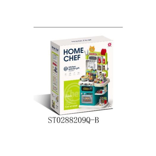 Дитяча кухня Aojie мийка, духовка, плита, посуд, продукти 922-182  купити