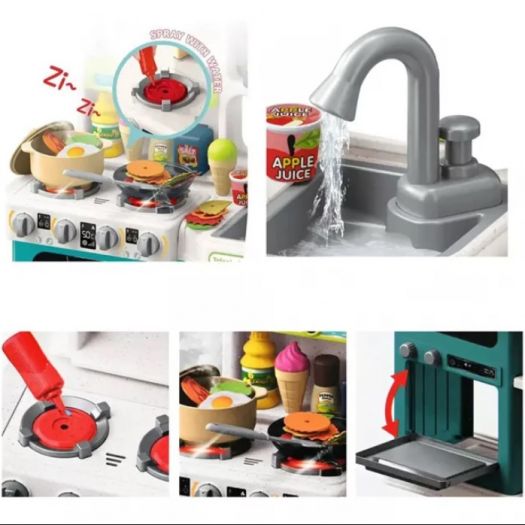 Дитяча кухня Aojie мийка, духовка, плита, посуд, продукти 922-182   в Україні