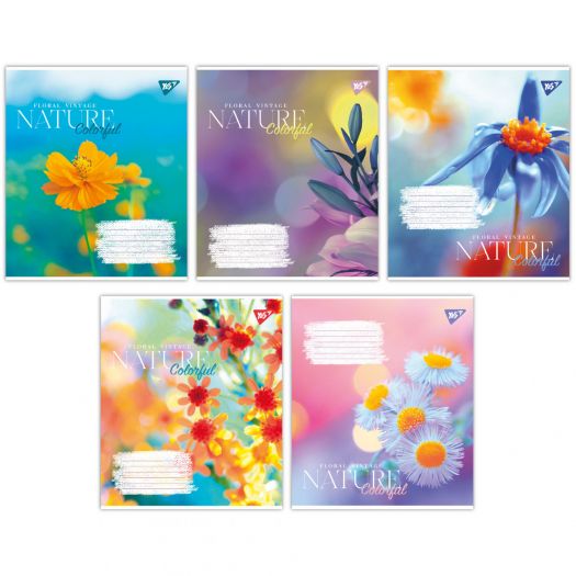 Зошит для записів YES А5, 18 аркушів, лінія, Nature colorful 766995   в Україні