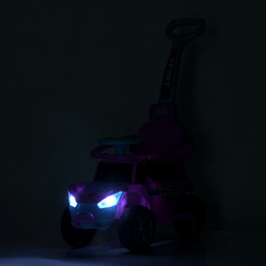 Каталка-толокар Bambi Racer з батьківською ручкою білий M 5764EL-1   в Україні