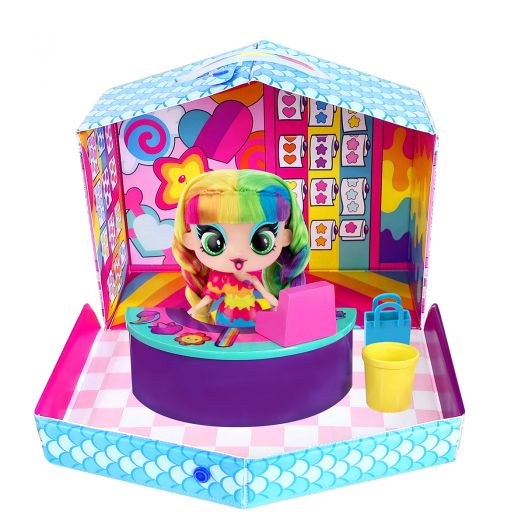 Ігровий набір з лялькою Decora Girlz Дизайнерський магазин наклейок D1009  купити