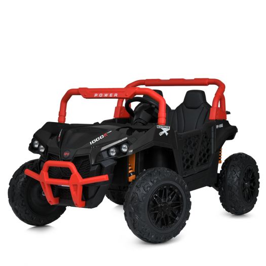 Електромобіль дитячий Bambi Racer джип на радіокеруванні червоно-чорний M 5911EBLR-3-2(24V)  купити