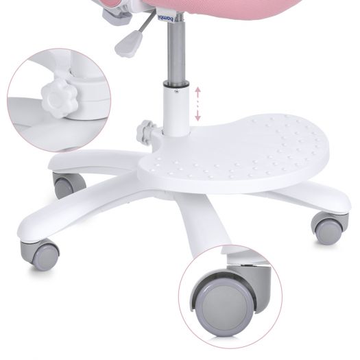 Дитяче крісло Bambi рожеве M 6057-8  купити
