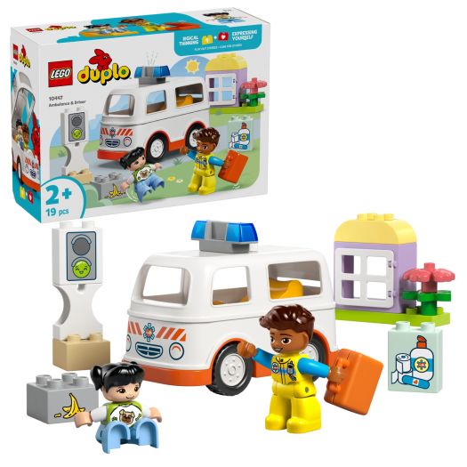 Конструктор LEGO Duplo Швидка допомога та водій 10447  купити