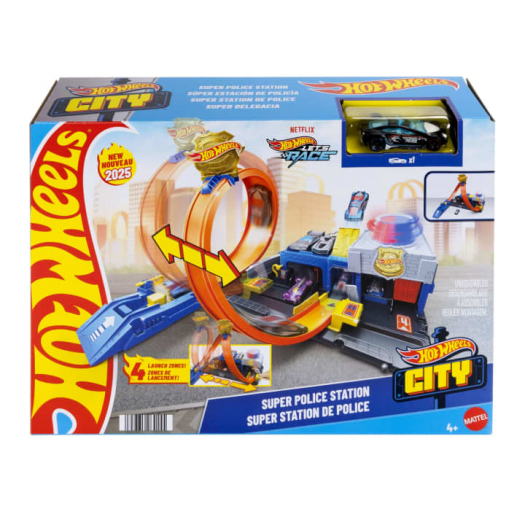 Ігровий набір Hot Wheels City Супер поліцейський відділок JBM71   в Україні