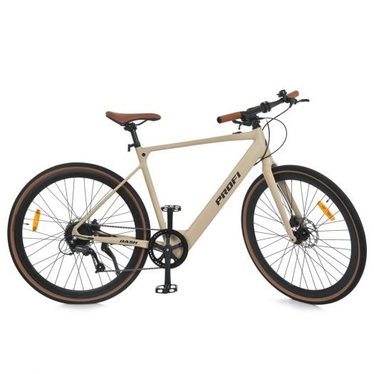 Електровелосипед Prof1 28 д. бежевий матовий  MEB 700C DASH-3   замовити