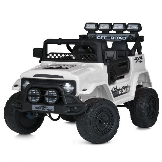 Електромобіль дитячий Bambi Racer джип радіокерований білий JJ2122EBLR-1   замовити