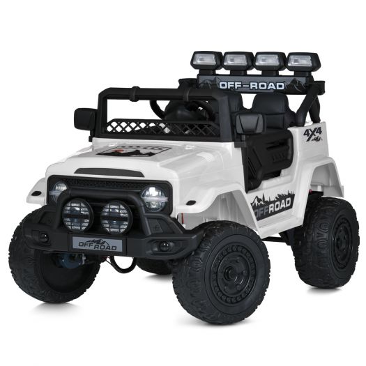 Електромобіль дитячий Bambi Racer джип радіокерований білий JJ2122EBLR-1   в Україні