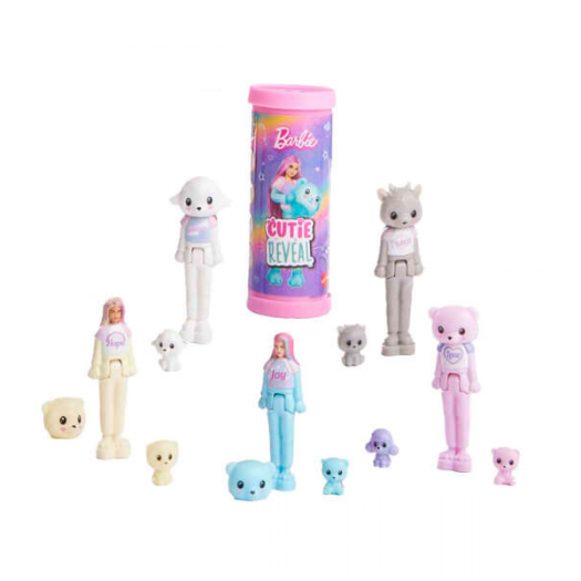 Лялька - сюрприз Barbie Mini BarbieLand Cutie Reveal М'які та пухнасті JCR15  купити