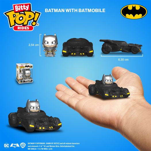 Набір фігурок Funko POP! Bitty POP! Ride DC Бетмен і бетмобіль 83621  купити