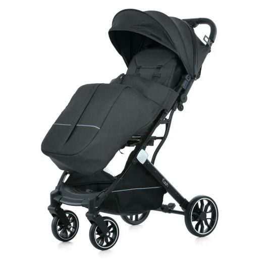 Візок дитячий Bambi прогулянковий чорний M 5727-1 FLASH Almost Black  купити