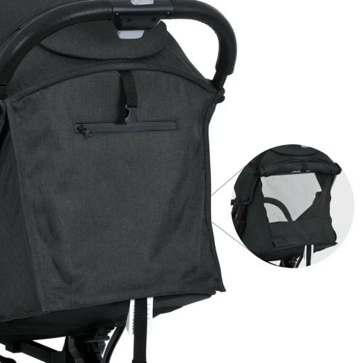 Візок дитячий Bambi прогулянковий чорний M 5727-1 FLASH Almost Black   в Україні